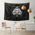 thumbnail image 2 of XMXT Wall Tapestry, Skeleton Ace Symbol Print Wall Decor Tapestry for Bedroom, 60 x 40 inches Black, 2 of 9