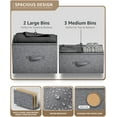 thumbnail image 5 of Sorbus Classic 5-Drawer Dresser: Nightstand Chest Organizer, for Bedroom (Black), 5 of 7