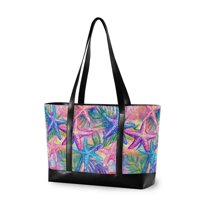 FORMRS Laptop Tote Bag for Women with 15.6" Computer Compartments Handbag, Gradient Starfish Pattern