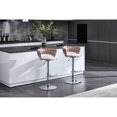 thumbnail image 2 of Chrome Base Bar Stools, Mechanical Lifting, Comfortable Seating / Great for Bar Front Resting, 2 of 7