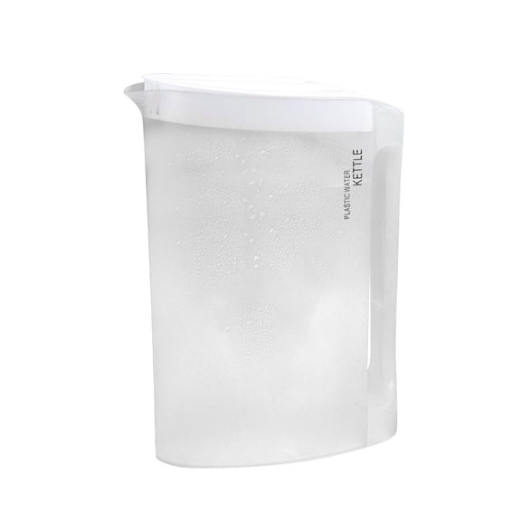 GBJHJIA 2.2 Liter Fridge Door Water Jug with Handle Pitcher with Lid and Spout, Glass Carafe for Hot/Cold Water, Large Iced Tea Pitcher for Coffee, Juice and Homemade Beverage (A）