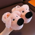 thumbnail image 3 of Fozruso Cozy Winter Animal Slippers For Toddlers Girls Boys Soft Indoor Shoes With Sole For And Kids,Plush Warm Slippers Sizes 10 Little Kid(3.5-4 Years), 3 of 5