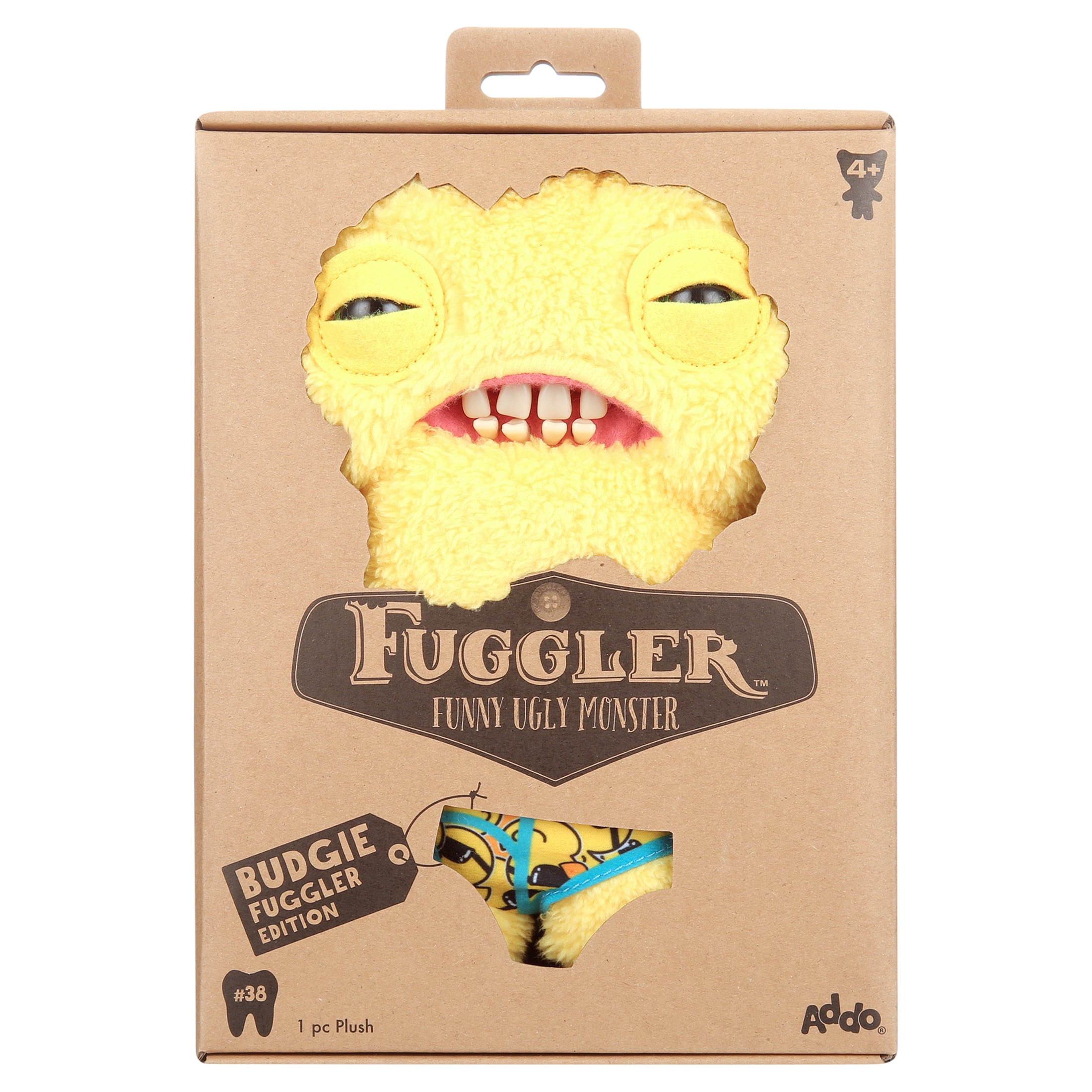 Budgie Fuggler Squidge - Yellow Alternative Plush