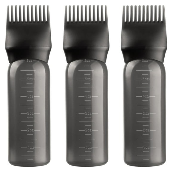 Hearth & Gear Black Hair Dye Bottle Applicator Brush Dispensing Salon Hair Coloring Dyeing 3PCS Split End for 4c Hair Organic Conditioner for Dry Hair Deep Conditioner for Dry Damaged Hair Hair Leave