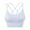 51# White, variant on Women's Cross Back Sports Bra Padded Strappy Medium Support Yoga Bra for Workout Fitness Complexion 38