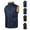Dark Blue, variant on FAHUOMU Men's Winter Warm Outdoor Padded Puffer Vest Thick Fleece Lined Sleeveless Jacket Full Zipper Stand Collar Coats