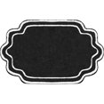 thumbnail image 3 of Home Weavers Allure Collection 100% Cotton Bath Rug 17"x24", Soft & Absorbent Bathroom Rug, Non-Slip Backing, Quick Dry, Machine Washable Bath Mat for Floor, Shower & Tub, Black, 3 of 5