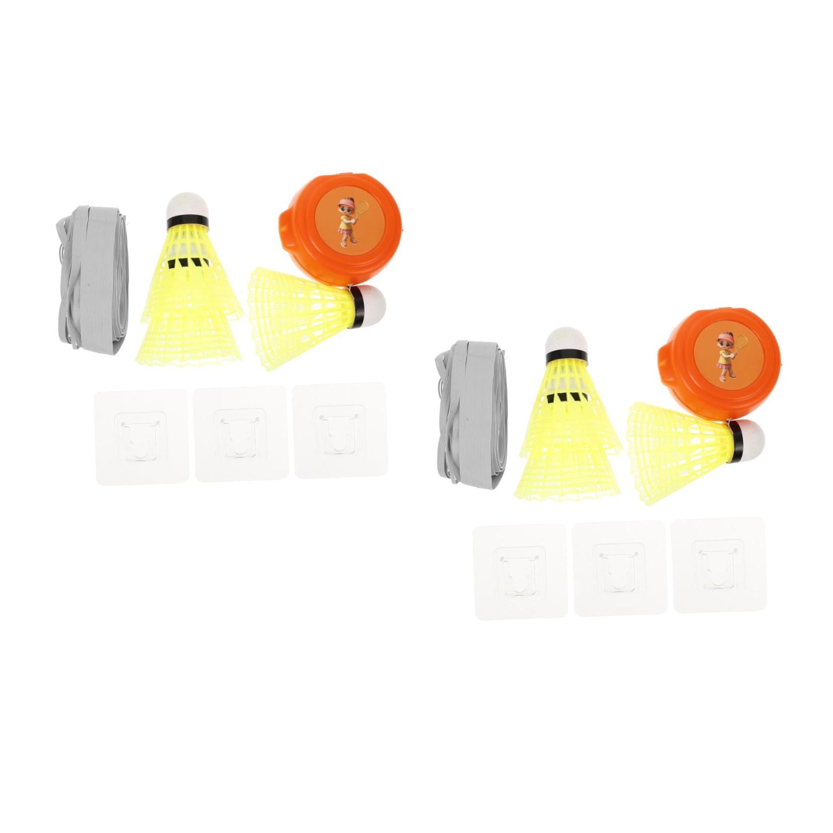 FRCOLOR 2 Sets Badminton Trainer Rebound Swing Trainer Badminton Training Tool for Single Player Practice and Skill Improvement