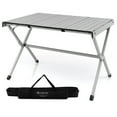 thumbnail image 1 of Costway 4-6 Person Portable Aluminum Camping Table Lightweight Roll Up Table Grey, 1 of 10