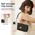 thumbnail image 4 of 15/15Plus/15Pro/15PM Leather Case  Phone Protector Case Hanging Cord Multi Card Bag Convenient Payment Phone Case, 4 of 7