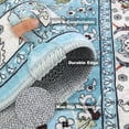 thumbnail image 6 of MJIAexp 2'x8' Boho Floral Kitchen Runner Rug Machine Washable Runner Rug Non-Slip Rubberback Hallway Runner Laundry Rug Throw Carpet for Living Room Bedroom Dining Room Entryway Kitchen Blue, 6 of 12