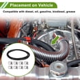 thumbnail image 2 of Kit de manguera de combustible Unique Bargains de 19.68 pies, manguera de vacío automotriz con 8 abrazaderas, negra, 1/4", 2 of 7