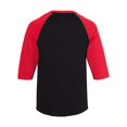 thumbnail image 3 of ALSTYLE 1334 T-Shirt Raglan Classique à Manches Trois-Quarts, 3 of 3