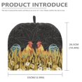 thumbnail image 6 of HELLHERO Durable Polyester Cavcas Teapot Cover Dust Proof Keep Warm Tea Cozies Covers for Kitchen Rooster, 6 of 6