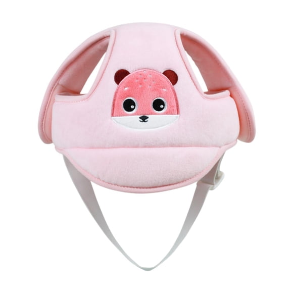 Camión de Cabezal Portátil de La Cabeza Del Sombrero de Casco Anti-otoño 45 ~ 57 Cm Catrimonio Ajustable para Niños Niños 6-20 Meses Arrastrándose rosa