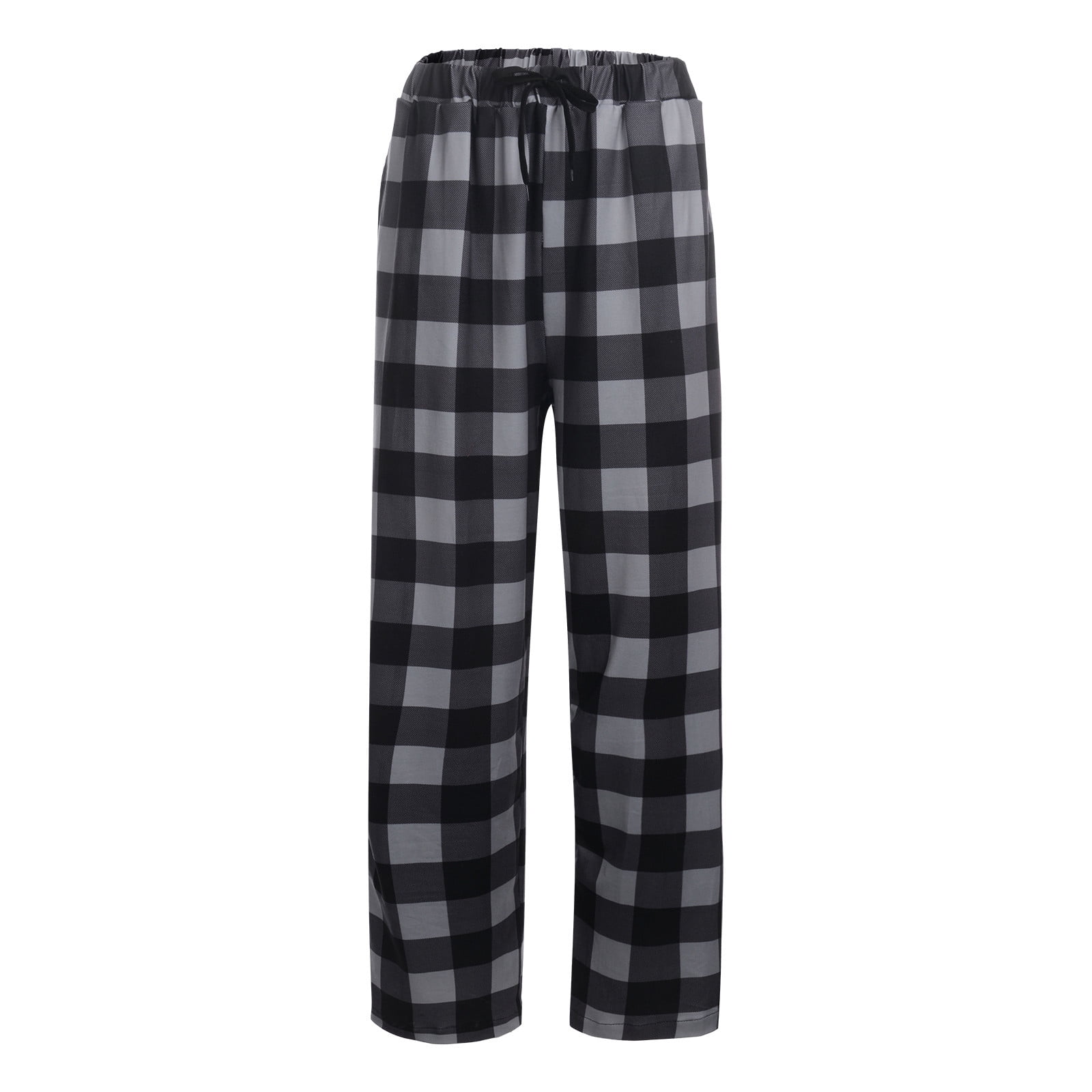 Mens Pajama Pants Super Soft Plaid Flannel Pajama Sleep Long Lounge