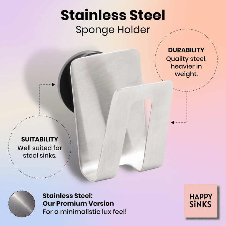 STAUBER Best Magnetic Sponge Holder Stainless Steel