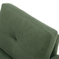 thumbnail image 6 of Swivel Accent Chair, 360-Degree Single Sofa Chair with Point-Tufted Backrest & Square Arms, Mid-Century Modern for Living Room Bedroom, Dark Green, 6 of 13