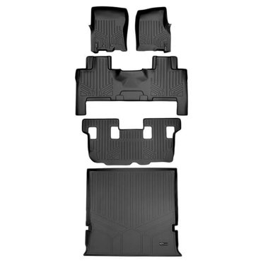 SMARTLINER Set Tappetini E Baule Per Ford Explorer 2020 – Modello 6 Passeggeri – Nero