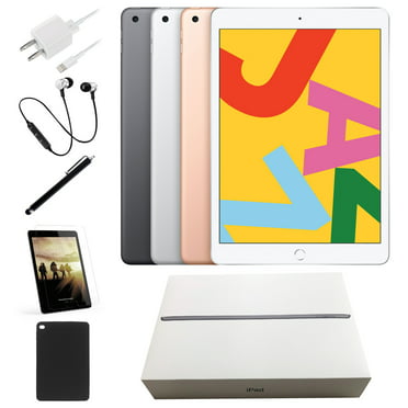 Open Box Apple iPad 10.2-inch Retina Display 32GB Wi-Fi Only Newest OS  Bundle: Case, Pre-Installed Tempered Glass, Bluetooth Headset, Stylus Pen,  