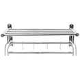 thumbnail image 5 of Retractable Towel Rack, Wall Mounted Storage Shelf with Hooks, Towel Rail Holder Bathroom Organizer 15.7x8.8x7.2in, 5 of 12