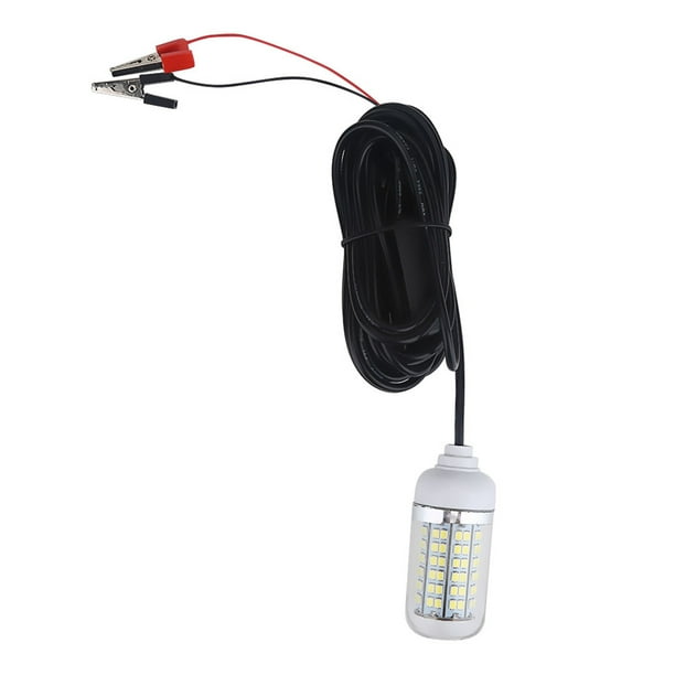 Luz de Pesca Sumergible LED Lámpara de Noche Impermeable de 12 V para Señuelos Submarinos en Acuarios Luminancia Brillante de 360 grados con Cable de 5 M ANGGREK Otros