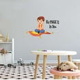 thumbnail image 2 of Holiday Gift Children The MAGIC is in you Adorabke Cartoon Wall Decal Decoration Inspirational Life Teens Kids Room Wall Decor Lasts Years and Easily Removable - Size: 45 in x 32 in, 2 of 3