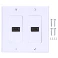thumbnail image 1 of Placa de pared con puerto 2HDMI Panel de información estándar de EE. UU. para edificio de oficinas en el hogar, 1 of 8