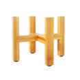 thumbnail image 1 of Pot de Fleurs en Bois Support de Jardinière d'Intérieur Plateau Porte-Bonsaï Debout Libre Moderne Rack en Pot avec Coussinets de Pied Jardin Cour Extérieure Plus L, 1 of 8