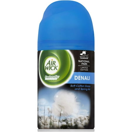 Air Wick Freshmatic Denali Soft Cotton Grass & Spring Air Air Freshener Refill, 6.17 fl oz