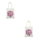 thumbnail image 3 of Matsuzay Bolsa de lona para pintar, bolsa de compras, multicolor, reutilizable, multiusos, accesorios para mujer, bolsas de punto para mujer 003-28*35 2piezas, 3 of 6