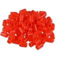 thumbnail image 4 of Uxcell Tapas redondas de vinilo cubiertas de tornillo protector de rosca de goma roja 100 piezas 0.3", 4 of 6