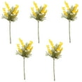 thumbnail image 2 of Paquete de 5 Ramas de Árbol de Seda Artificial | Flores Artificiales de Mimosa de Plástico, Follaje Artificial Amarillo y Blanco | Decoración Realista para Bodas | Arreglo Floral Duradero y de Bajo M, 2 of 6