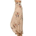 thumbnail image 6 of XIAONU Women's Floral-Print Wrap Midi Skirt Asymmetrical Flowy Skirt Romantic Bohemian Casual Vacation Date Wear, 6 of 7