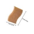 thumbnail image 2 of SEWCHICS 9Pcs Scouring Wok Sponges Khaki Wood Fiber Multi-function Decontamination for Cleaning, 2 of 8