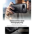 thumbnail image 5 of Poetic Revolution Case for Google Pixel 10A, | Slide Camera Cover | Tempered Glass Screen Protector | 20FT Mil-Grade Drop Tested | Full-Body Rugged Dual-Layer Shockproof Cover with Kickstand, Black, 5 of 9