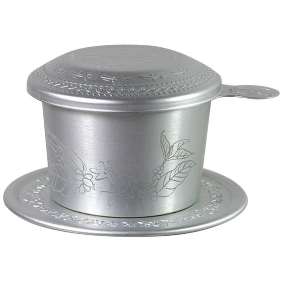 KAJNBN 1Set Vietnamese Coffee Dripper Aluminum Compact Cylindrical For Hand Brewed Coffee Outdoor Travel Camping