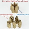 thumbnail image 3 of Gas Brazing Torch 5Pcs Nozzle Oxygen Propane Acetylene Liquified Soldering Tools, 3 of 4