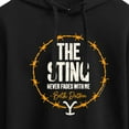 thumbnail image 3 of Yellowstone  - Beth Duttton Sting  - Juniors Cropped Pullover Hoodie, 3 of 6