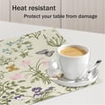 thumbnail image 6 of Wildflower Herbs Plant Spring Placemats Set of 4, 12x18 Inch Floral Flower Summer Seasonal Holiday Farmhouse Table Mats for Party Kitchen Dining Decoration, 6 of 6