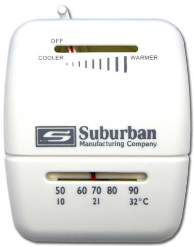 Heat Only White Suburban 161154 Wall Thermostat