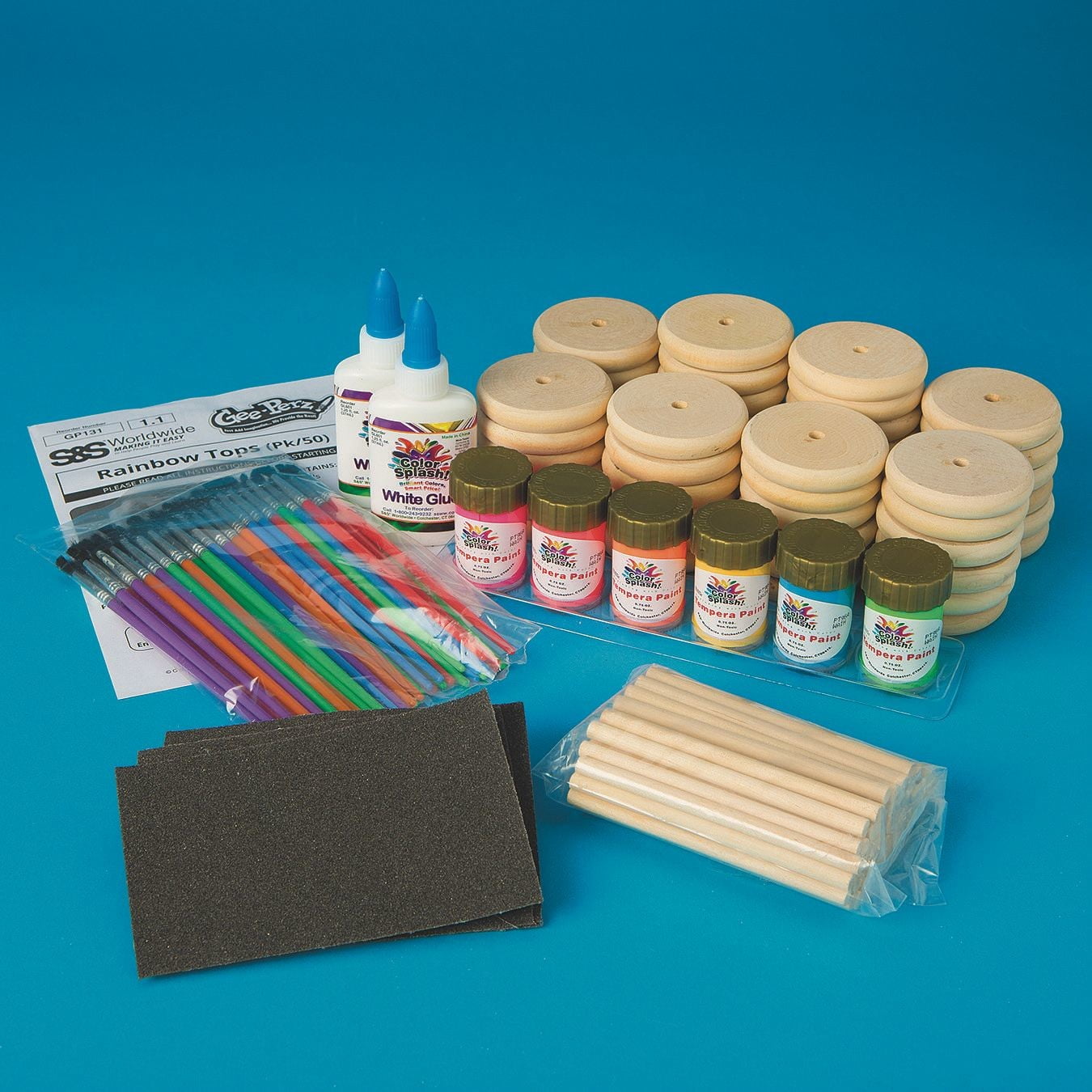 Rainbow Top Craft Kit (Pack of 50)