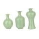 thumbnail image 3 of 3 jarrones de vidrio con forma de capullo, floreros decorativos, contenedores modernos de vidrio. Verde, 3 of 9