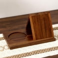 thumbnail image 6 of Abbraccia Triangle Book Holder Book Stand Simple Design Mini Bookshelf Triangle Bookshelf, Book Rest ,for Library Table Office Reading Brown, 6 of 9