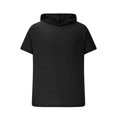 thumbnail image 4 of Save On Summer Sun Protection Hoodie Shirts for Men Trends Lightweight Short Sleeve Tops Pullover Sweater Blouses Ultra Soft Slim Fit Tee Shirts Hiking Outdoor Track Clothes, 4 of 6