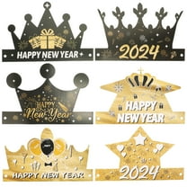 MEIBUTYUP New Year's Eve Party Supplies 12pcs Assorted Color Small Paper Hats for Photos and Celebrations
