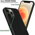 thumbnail image 3 of DuraSafe Cases iPhone 12 DuraSafe Cases iPhone 12 PRO 2020 6.1 Inch A2172 A2402 A2341 A2406 A2404 A2403 A2408 A2407 Protective Reinforced Shockproof Corner TPU Case with Matte Finish Back - Black, 3 of 5