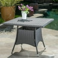 thumbnail image 2 of Afuera Living 36.6" Square Wicker Patio Dining Table in Gray, 2 of 10