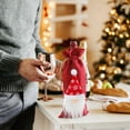 thumbnail image 4 of Couvre-bouteilles de Vin de Cuisine Noël Bouchon de Bouteille de Vin Design Poupée Sans Visage Ensemble Décoration de Fête de Famille Noël, Couvre-Bouteilles de Vin de Cuisine Rouges, 4 of 7