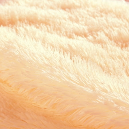 24 X24 Throw Pillow Case Faux Fur Fuzzy Cushion Cover Light